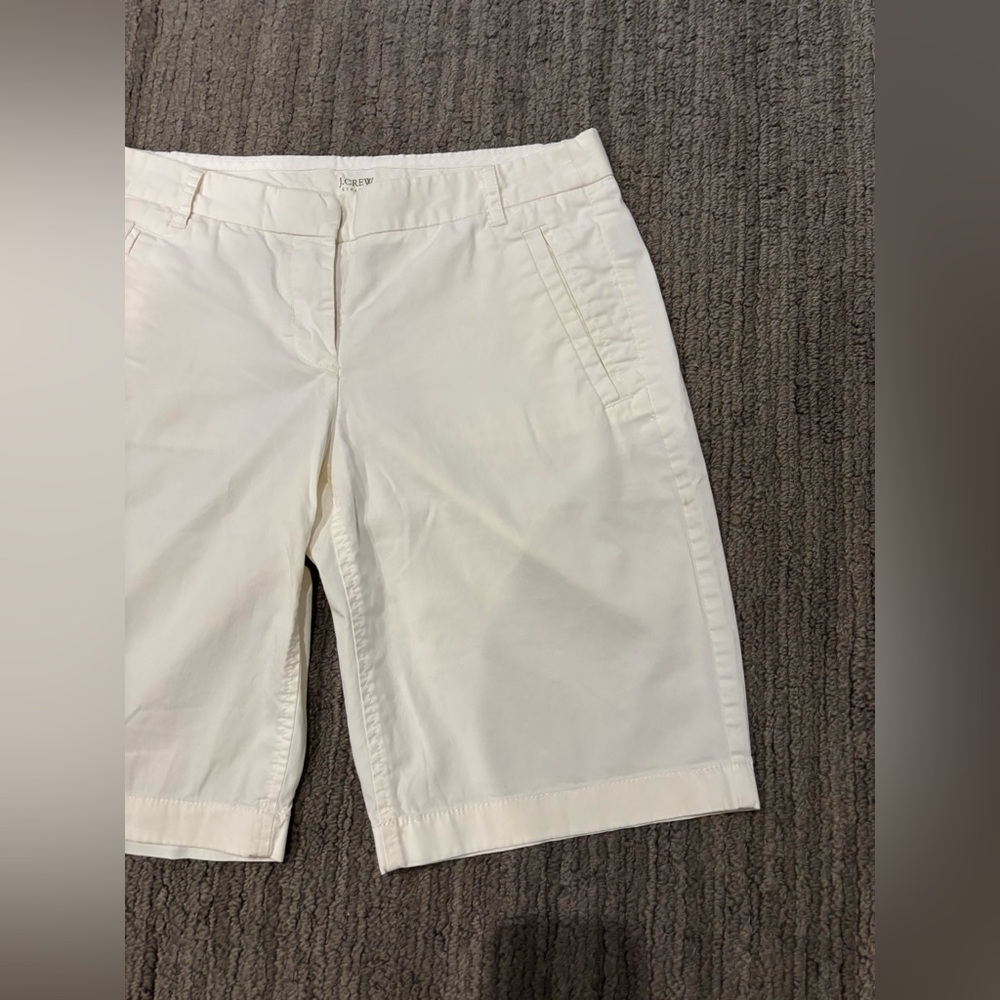 Jcrew White Bermuda Shorts - Picture 4 of 13
